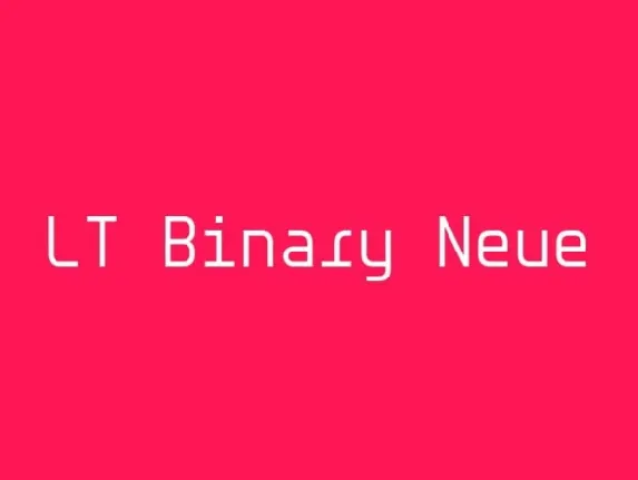 LT Binary Neue Family font