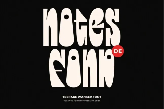 Teenage Wanker font