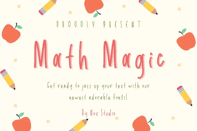 Math Magic - Demo font