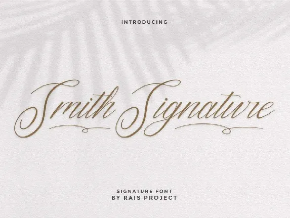 Smith Signature font