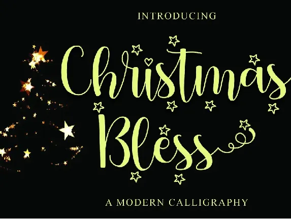 Christmas Bless - Personal Use font