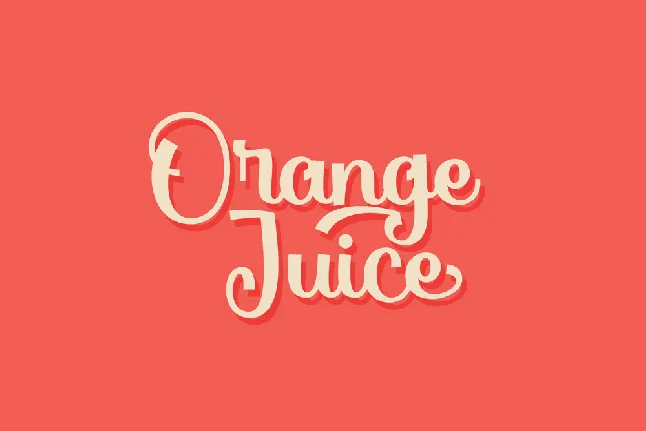 Orange Juice Demo font