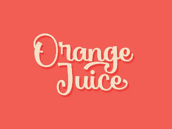 Orange Juice Demo font