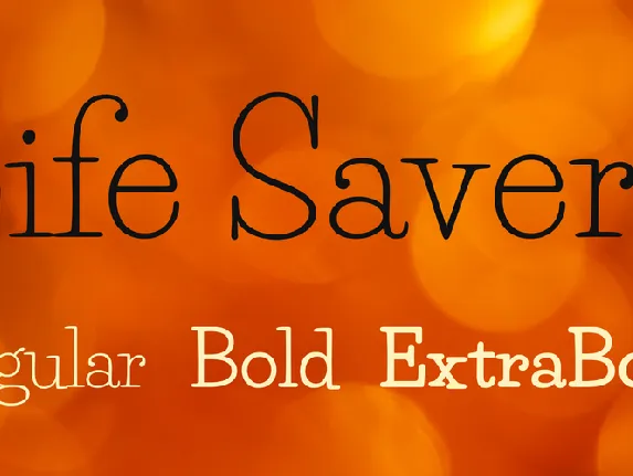 Life Savers font