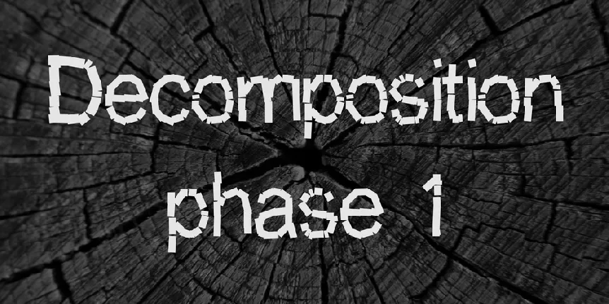 Decomposition phase 1 font