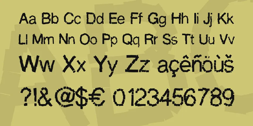 Decomposition phase 1 font