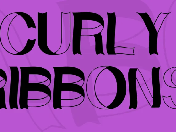 Curly Ribbons font