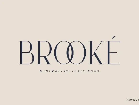 Brooke Serif font