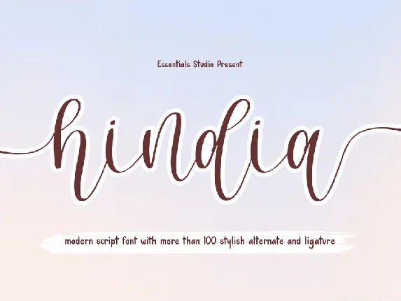 Hindia font