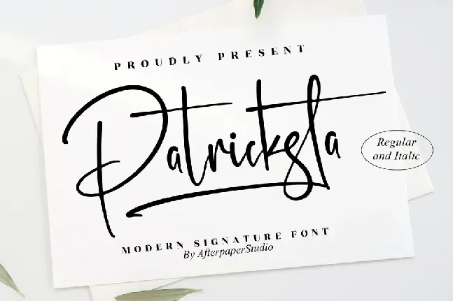 Patricksta font