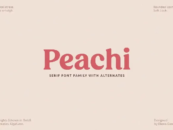 Peachi Family font