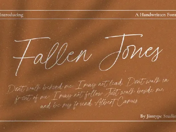 Fallen Jones Script font