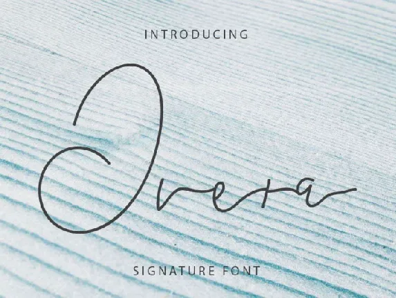 Overa Signature font