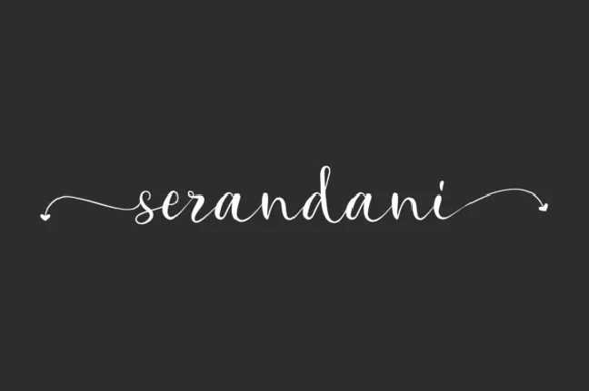 Serandani font