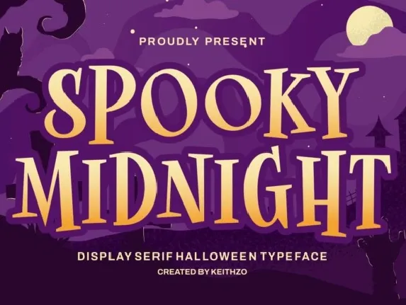 Spooky Midnight font