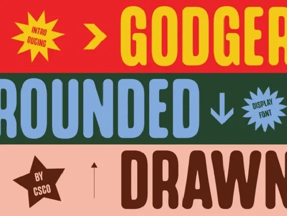 Godger Rounded Drawn font