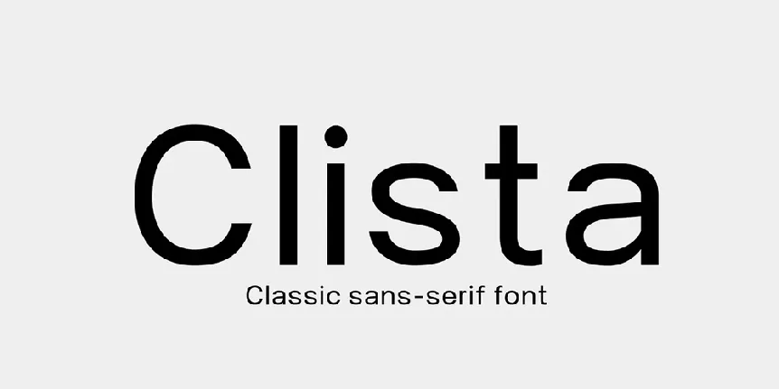 Clista font