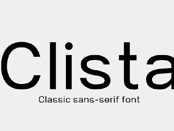 Clista font