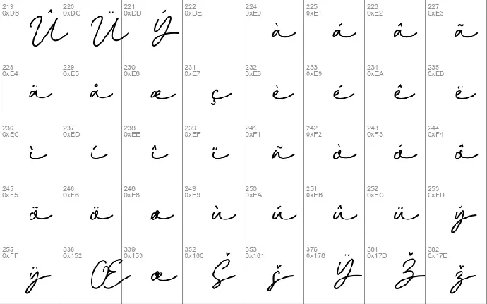 Jakarta Signature font