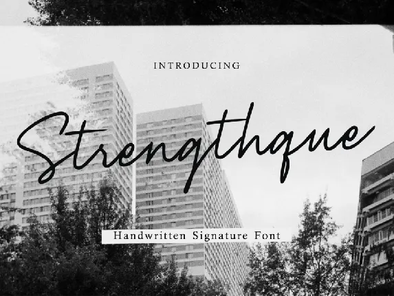 Strengthque font