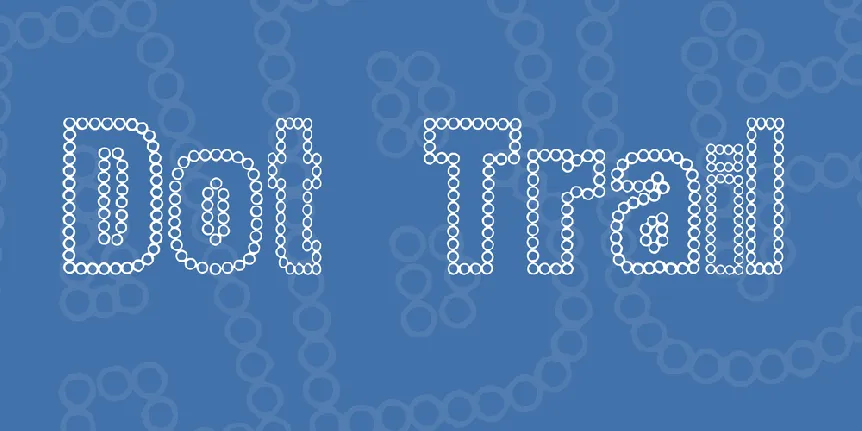 Dot Trail font