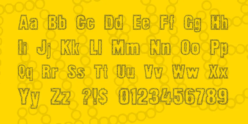 Dot Trail font