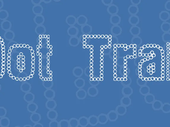 Dot Trail font