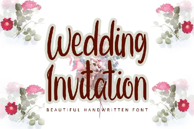 Wedding Invitation Typeface font