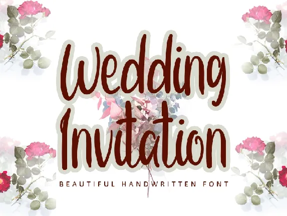 Wedding Invitation Typeface font