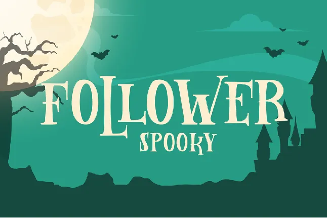 Follower Spooky font