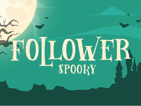 Follower Spooky font