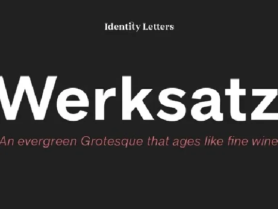 Werksatz Family font