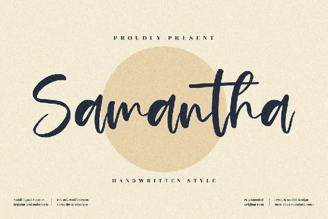 Samantha font