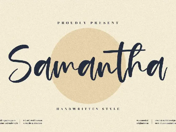 Samantha font