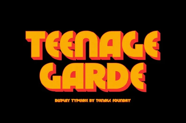 Teenage Garde font