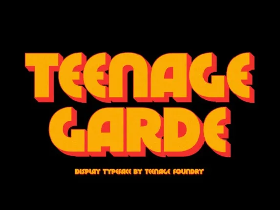 Teenage Garde font