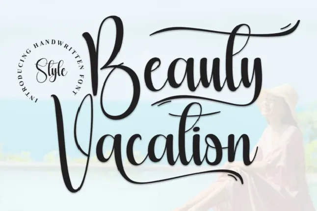 Beauty Vacation Script font