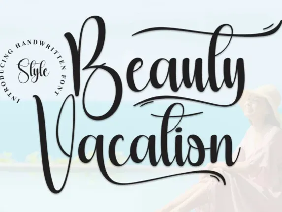 Beauty Vacation Script font