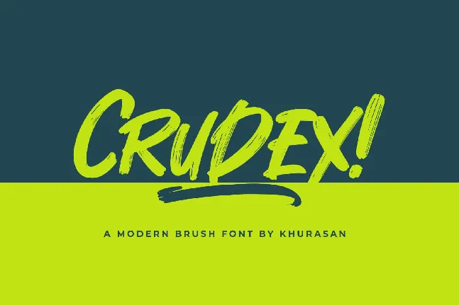 Crudex font