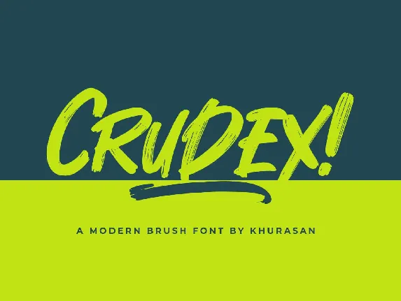 Crudex font