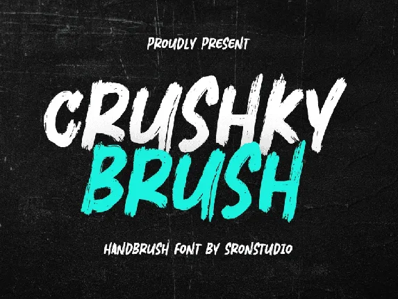 Crushky Brush font