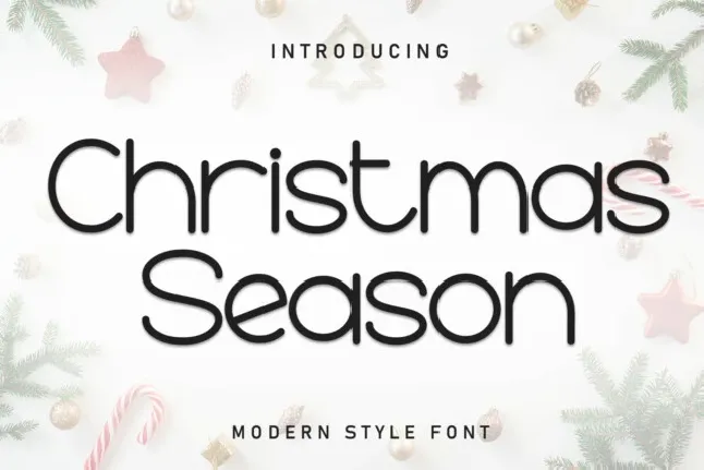 Christmas Season Display font