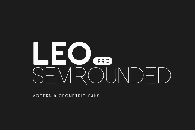 Leo Semi Rounded Pro font