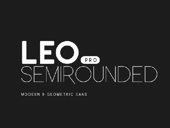 Leo Semi Rounded Pro font