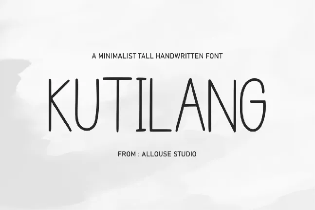 KutilanG font