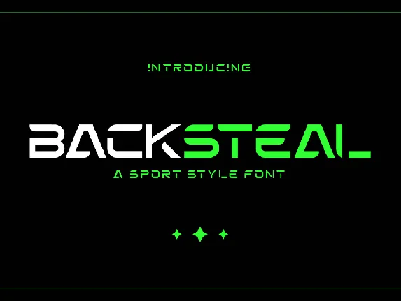 Backsteal font