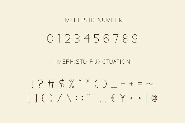 Mephisto font