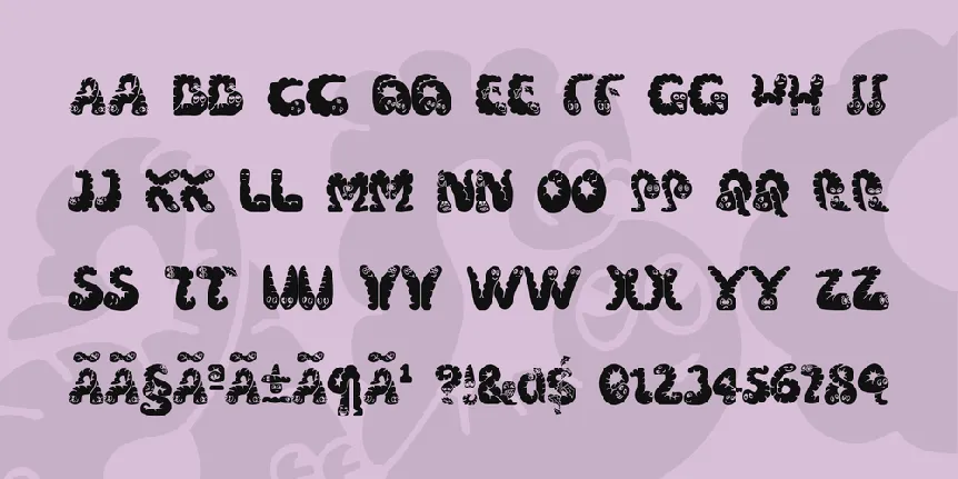 Wibbles font