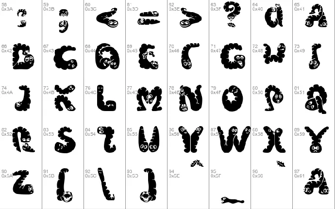 Wibbles font