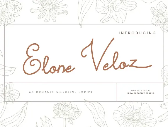 Elone Veloz font